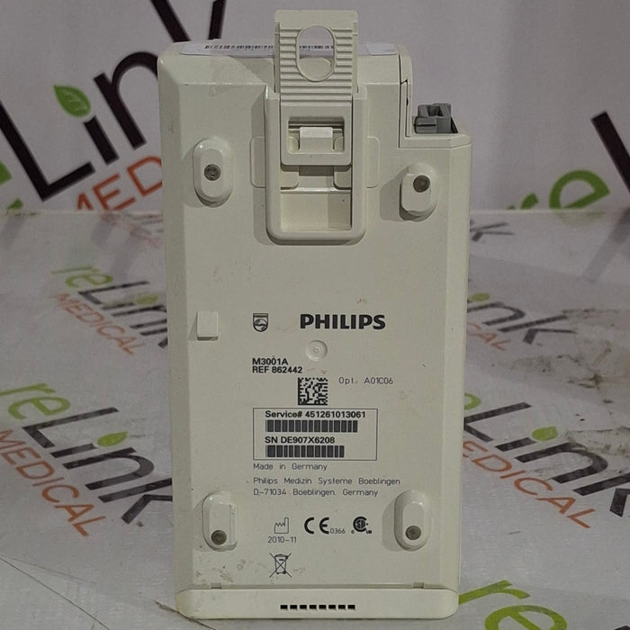 Philips M3001A-A01C06 Fast SpO2, NIBP, ECG, Temp, IBP MMS Module