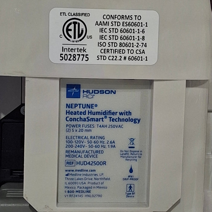 Teleflex Medical Hudson RCI Neptune Heated Humidifier