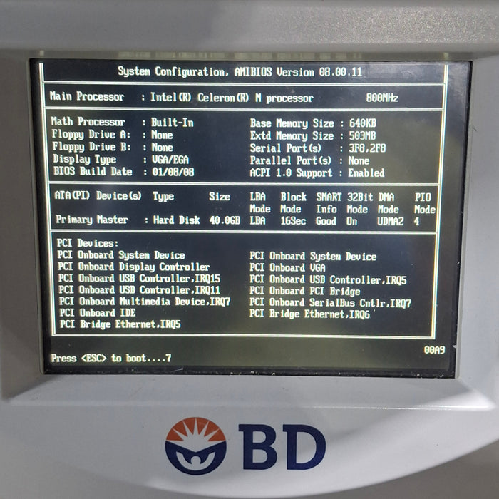 Becton Dickinson Bactec FX Blood Culture System