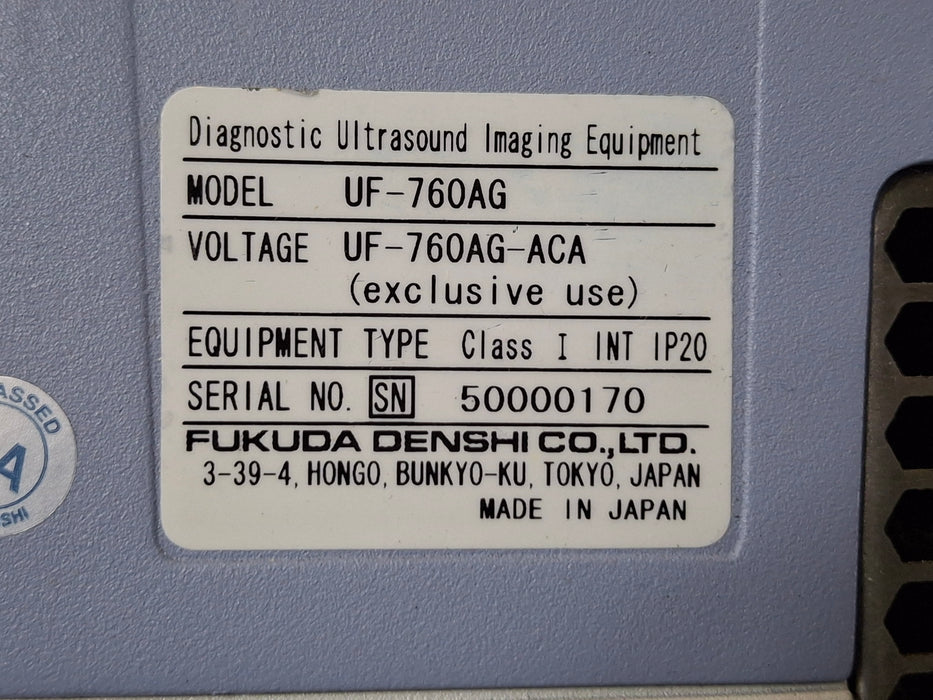 Fukuda Denshi PaoLus UF-760AG Portable Ultrasound