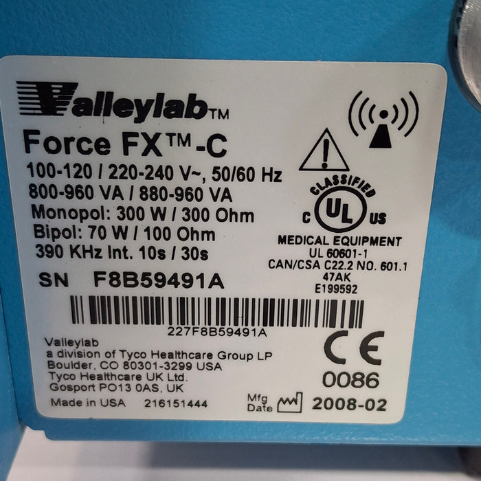 Covidien Valleylab Force FX-C Electrosurgical Generator