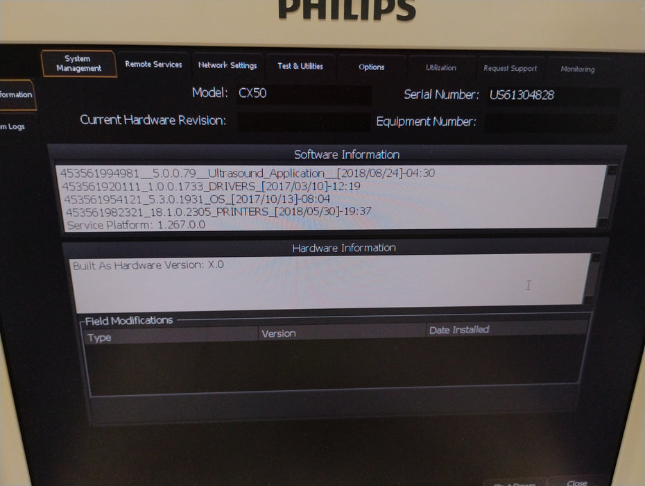 Philips CX50 Ultrasound
