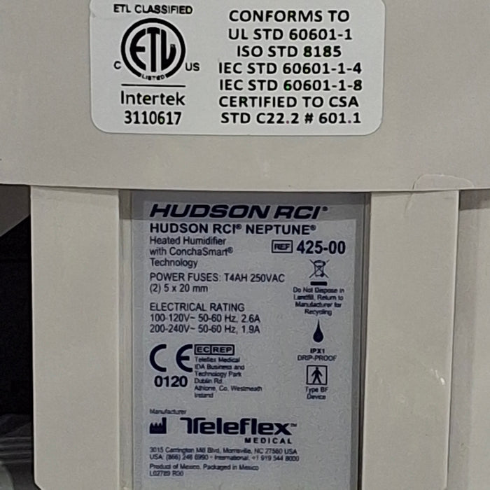 Teleflex Medical Hudson RCI Neptune Heated Humidifier