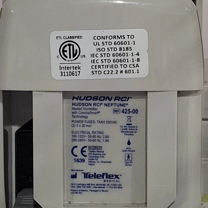 Teleflex Medical Hudson RCI Neptune Heated Humidifier