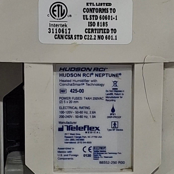 Teleflex Medical Hudson RCI Neptune Heated Humidifier