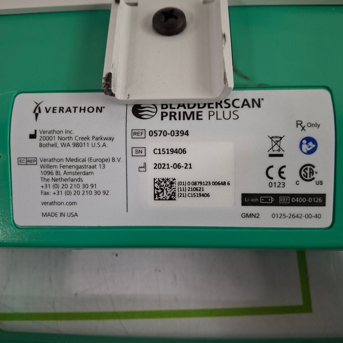 Verathon Medical, Inc Prime Plus Bladder Scanner