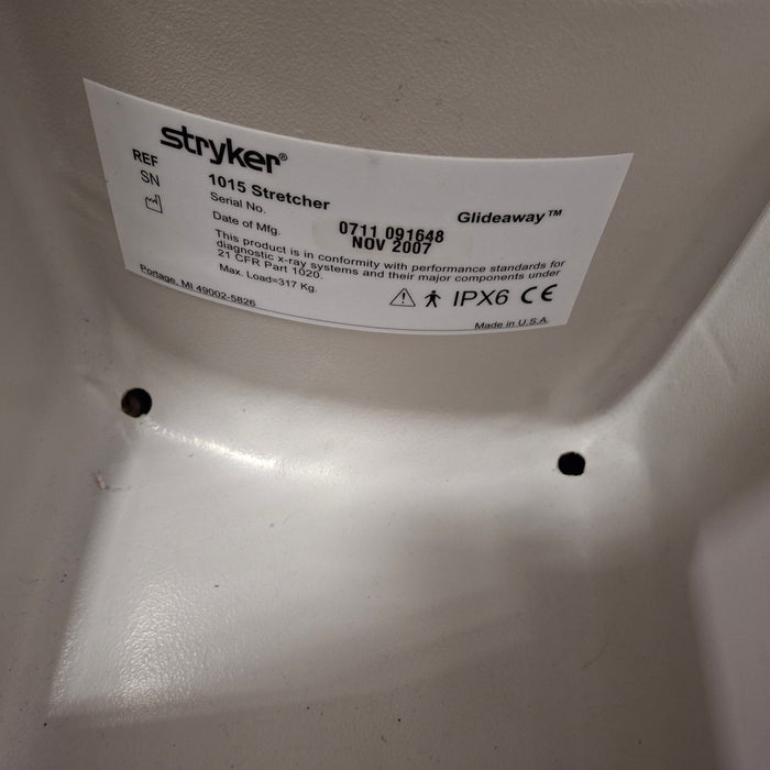 Stryker 1015 Big Wheel Glideaway Stretcher