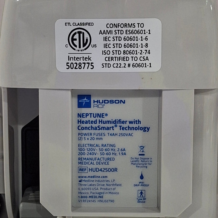 Teleflex Medical Hudson RCI Neptune Heated Humidifier