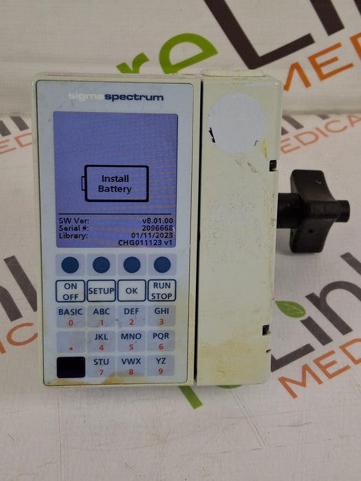 Baxter Sigma Spectrum 8.01.00 w/o Battery Infusion Pump