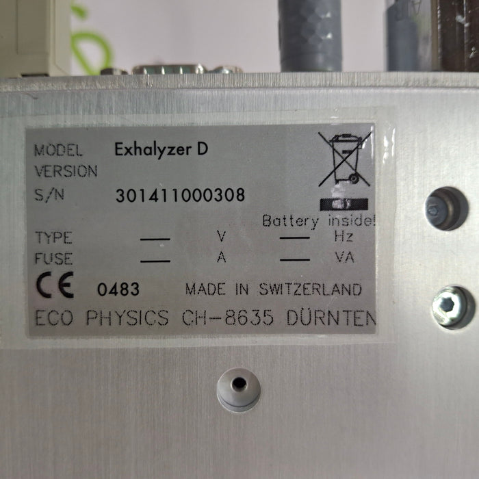 Eco Medics Exhalyzer D Pulmonary Function Testing System