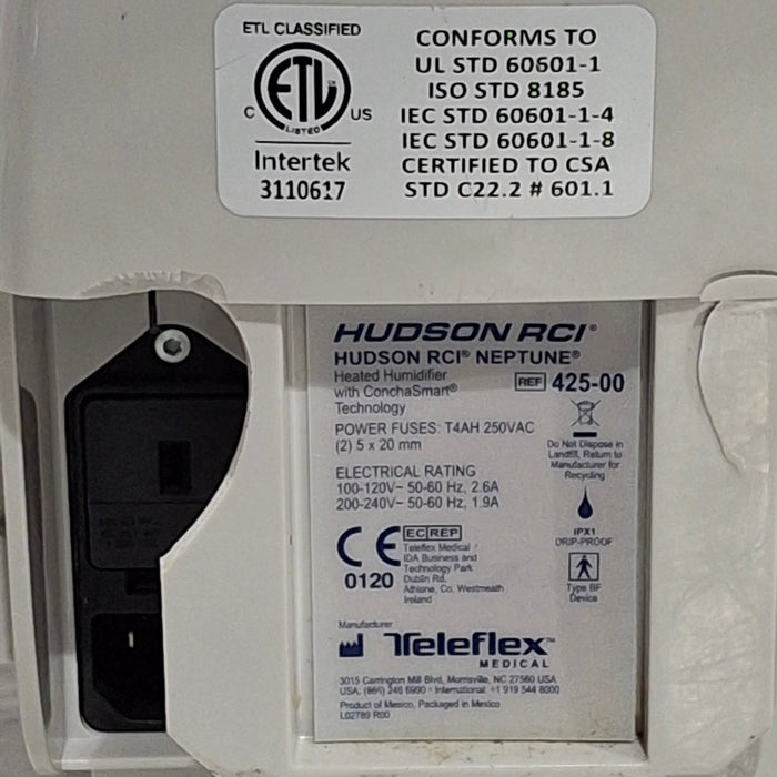 Teleflex Medical Hudson RCI Neptune Heated Humidifier