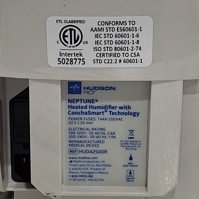 Teleflex Medical Hudson RCI Neptune Heated Humidifier