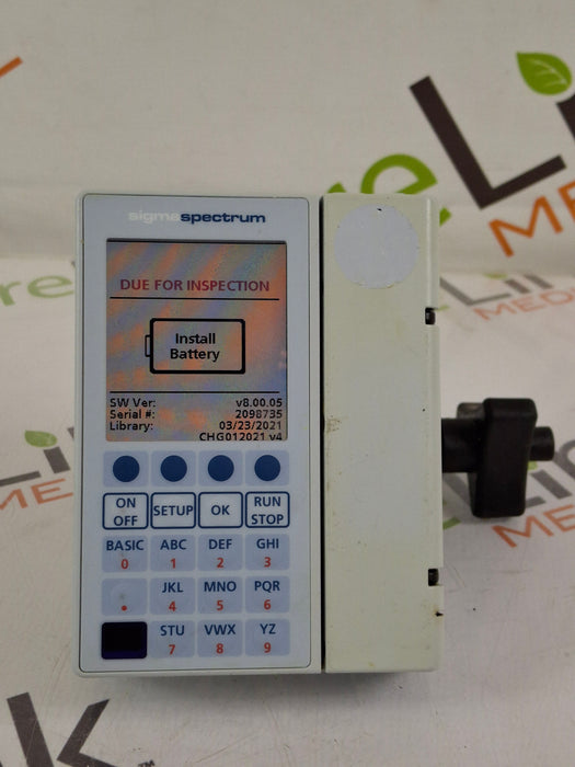 Baxter Sigma Spectrum 8.00.05 w/o Battery Infusion Pump