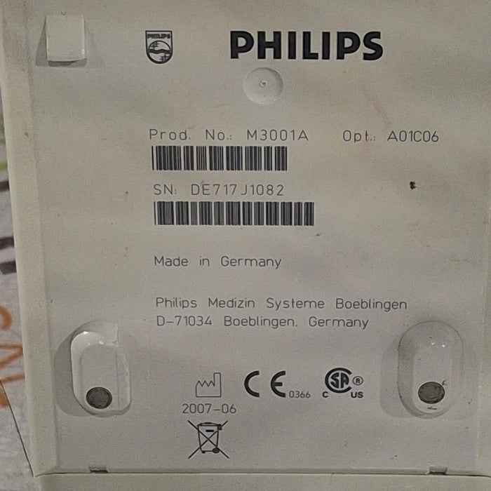 Philips M3001A-A01C06 Fast SpO2, NIBP, ECG, Temp, IBP MMS Module