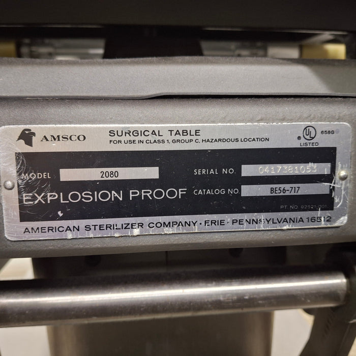 Amsco 2080 Surgical Table