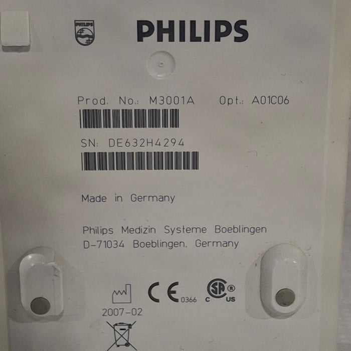 Philips M3001A-A01C06 Fast SpO2, NIBP, ECG, Temp, IBP MMS Module