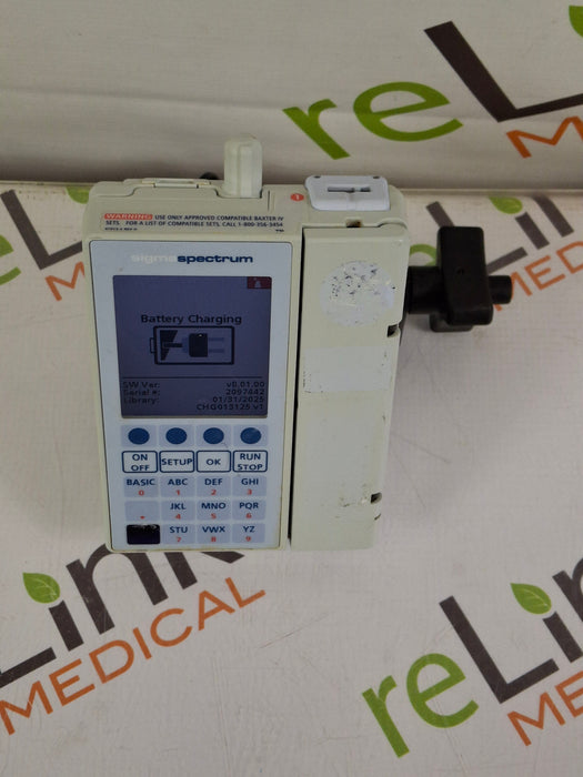 Baxter Sigma Spectrum 8.01.00 with B/G Battery Infusion Pump
