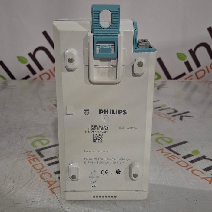 Philips M3001A-A01C06 Fast SpO2, NIBP, ECG, Temp, IBP MMS Module