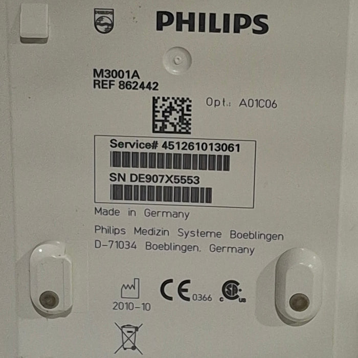 Philips M3001A-A01C06 Fast SpO2, NIBP, ECG, Temp, IBP MMS Module
