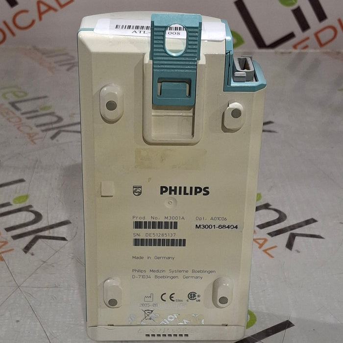 Philips M3001A-A01C06 Fast SpO2, NIBP, ECG, Temp, IBP MMS Module