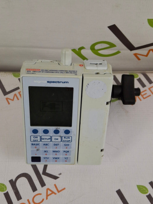 Baxter Sigma Spectrum 8.01.00 with B/G Battery Infusion Pump