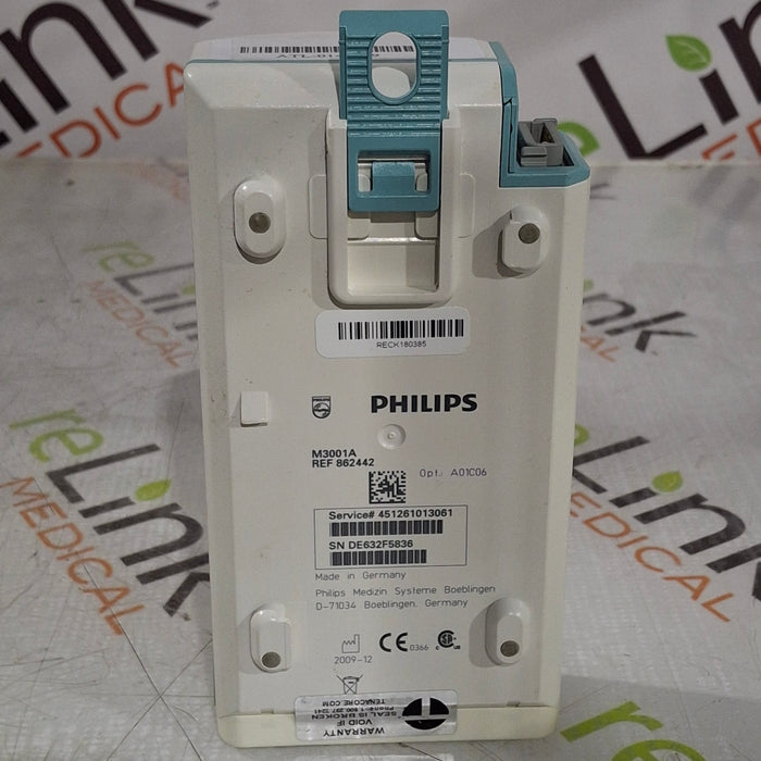 Philips M3001A-A01C06 Fast SpO2, NIBP, ECG, Temp, IBP MMS Module