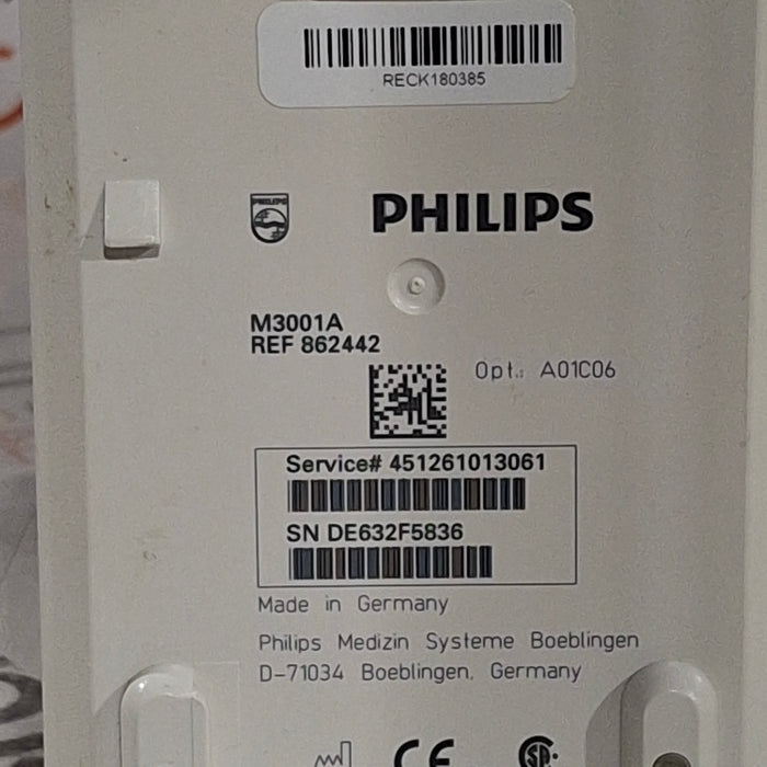 Philips M3001A-A01C06 Fast SpO2, NIBP, ECG, Temp, IBP MMS Module