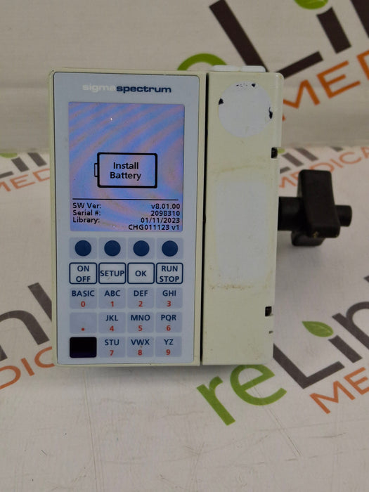 Baxter Sigma Spectrum 8.01.01 w/o Battery Infusion Pump