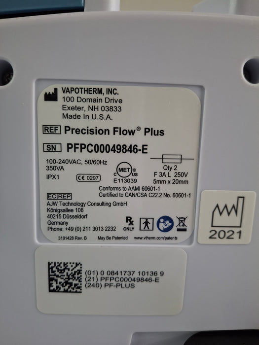 Vapotherm Precision Flow Plus Meter Humidifier
