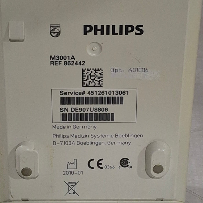 Philips M3001A-A01C06 Fast SpO2, NIBP, ECG, Temp, IBP MMS Module