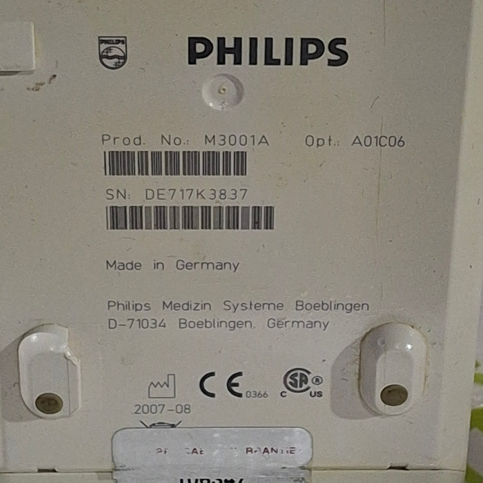 Philips M3001A-A01C06 Fast SpO2, NIBP, ECG, Temp, IBP MMS Module