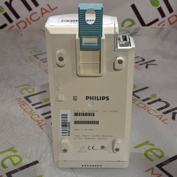 Philips M3001A-A01C06 Fast SpO2, NIBP, ECG, Temp, IBP MMS Module