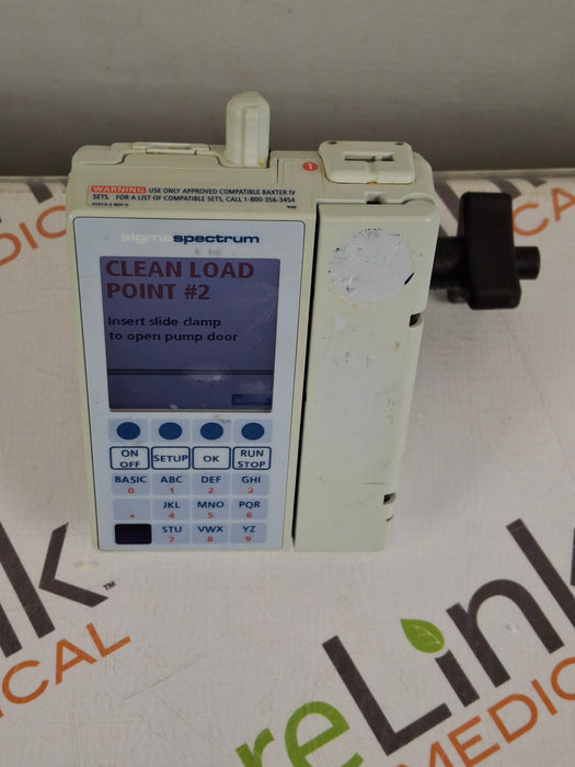Baxter Sigma Spectrum 8.01.00 with B/G Battery Infusion Pump