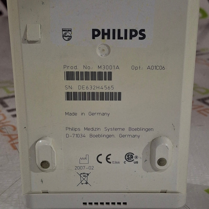 Philips M3001A-A01C06 Fast SpO2, NIBP, ECG, Temp, IBP MMS Module