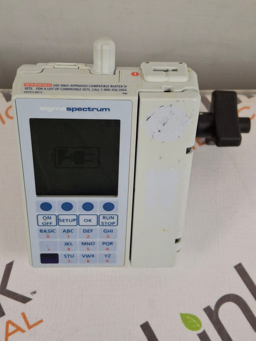 Baxter Sigma Spectrum 8.01.00 with B/G Battery Infusion Pump