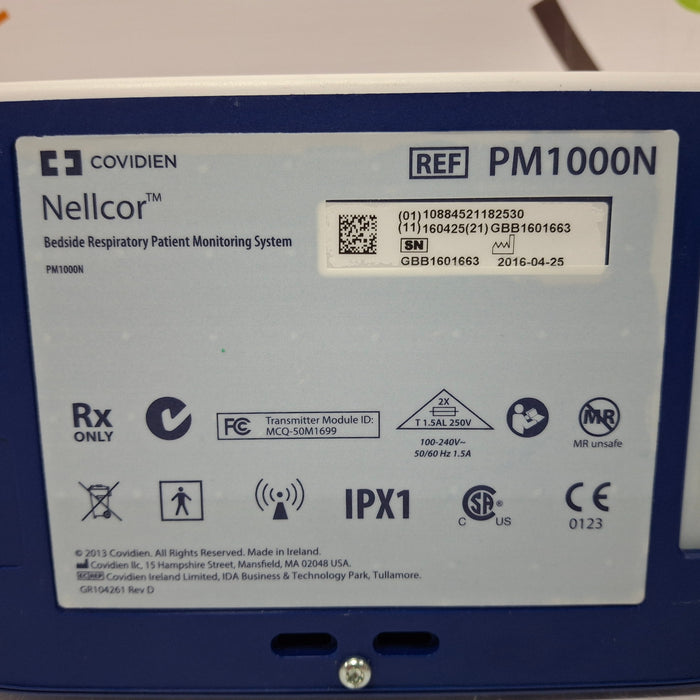 Covidien PM1000N Nellcor Bedside SPO2 Monitor