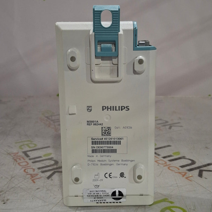 Philips M3001A-A01C06 Fast SpO2, NIBP, ECG, Temp, IBP MMS Module