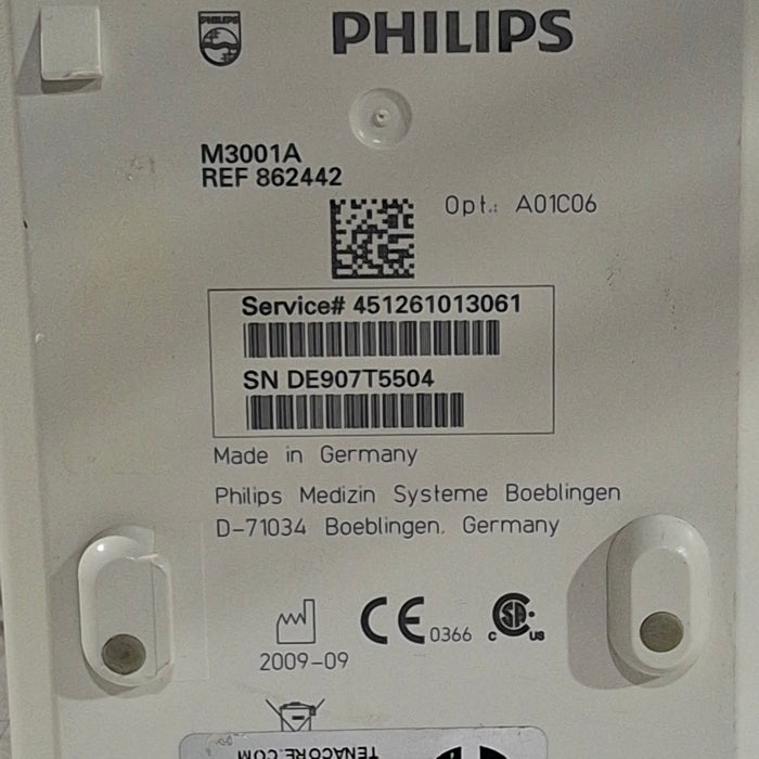 Philips M3001A-A01C06 Fast SpO2, NIBP, ECG, Temp, IBP MMS Module