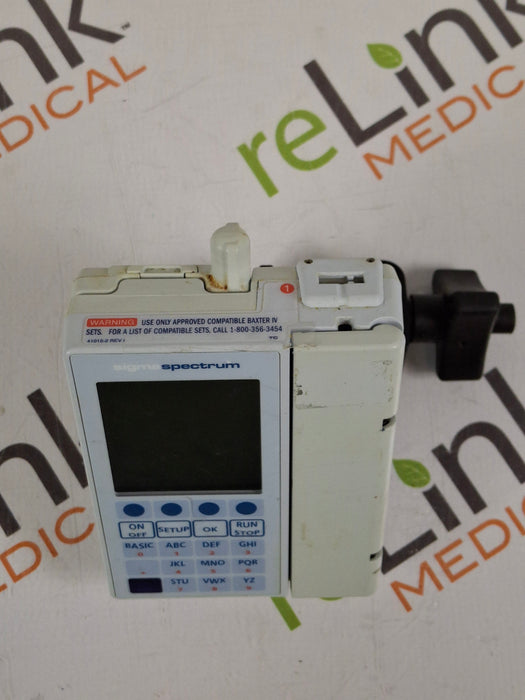 Baxter Sigma Spectrum 8.01.00 with B/G Battery Infusion Pump