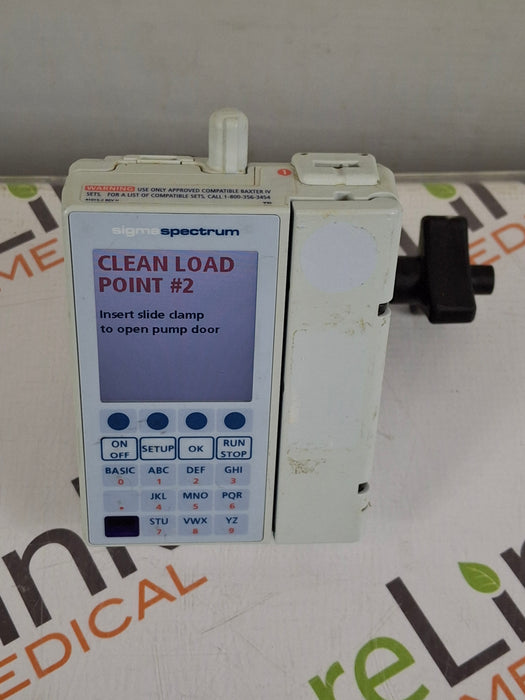 Baxter Sigma Spectrum 8.00.03 w/ B/G Battery Infusion Pump