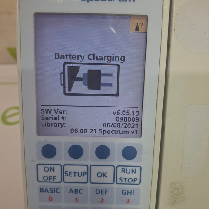 Baxter Sigma Spectrum 6.05.13 with B/G Battery Infusion Pump
