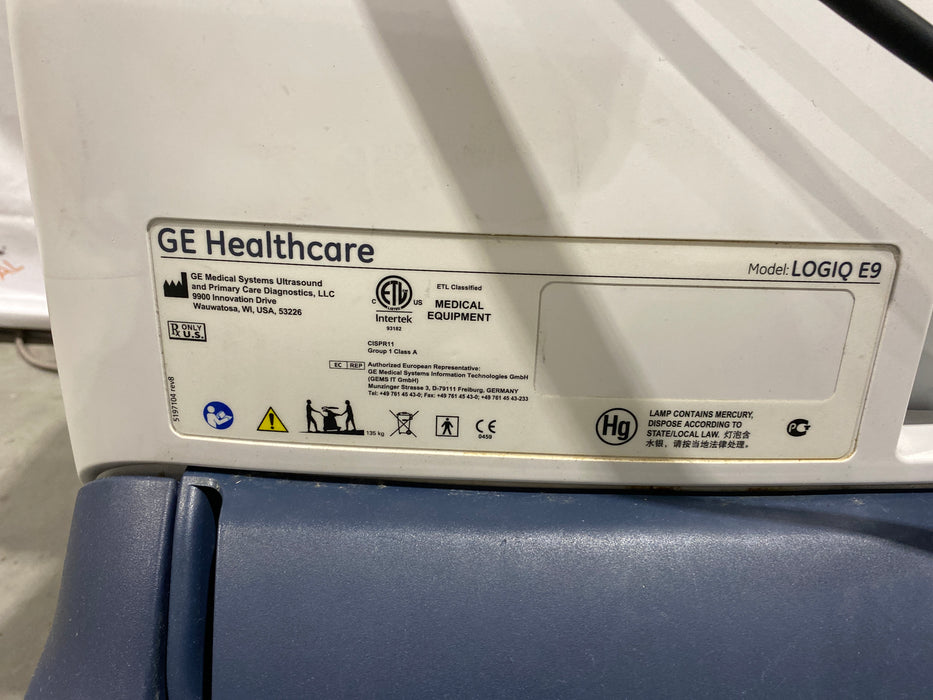 GE Healthcare Logiq E9 Ultrasound
