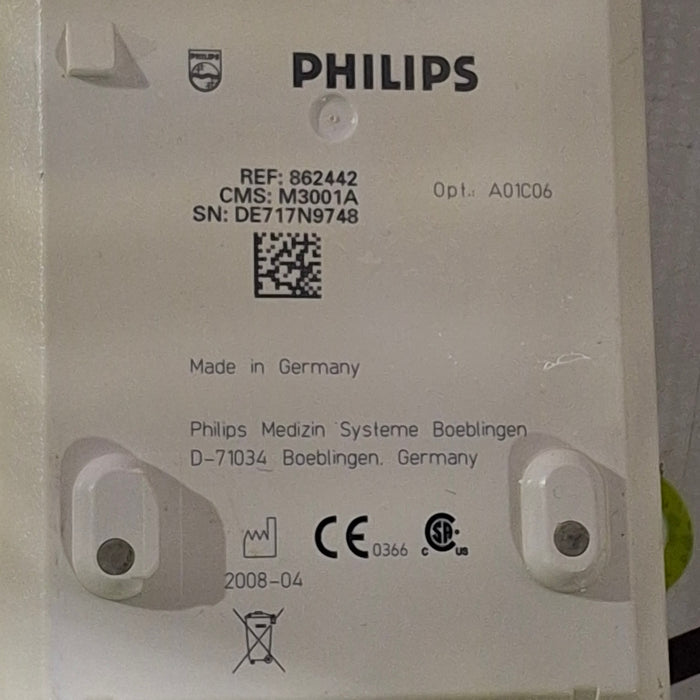 Philips M3001A-A01C06 Fast SpO2, NIBP, ECG, Temp, IBP MMS Module