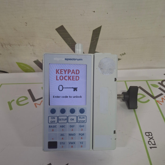 Baxter Sigma Spectrum 6.05.13 with B/G Battery Infusion Pump