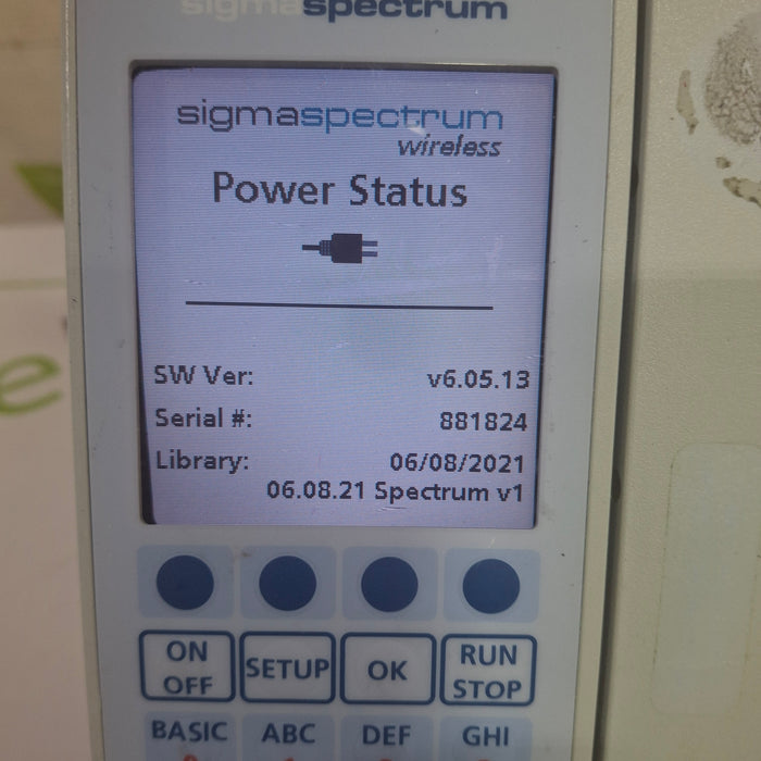 Baxter Sigma Spectrum 6.05.13 with B/G Battery Infusion Pump