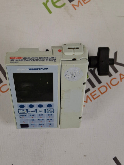 Baxter Sigma Spectrum w/Non Wireless or No Battery Infusion Pump