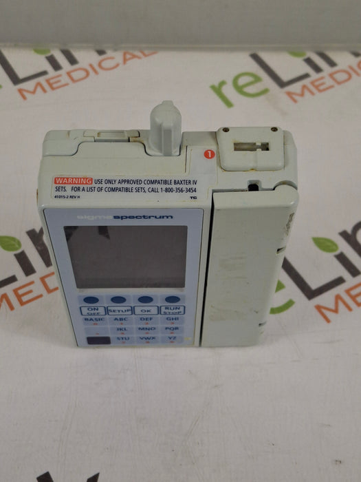 Baxter Sigma Spectrum 8.01.00 with B/G Battery Infusion Pump