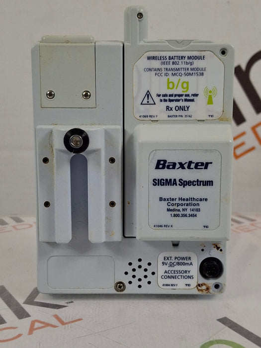 Baxter Sigma Spectrum 8.00.03 w/ B/G Battery Infusion Pump