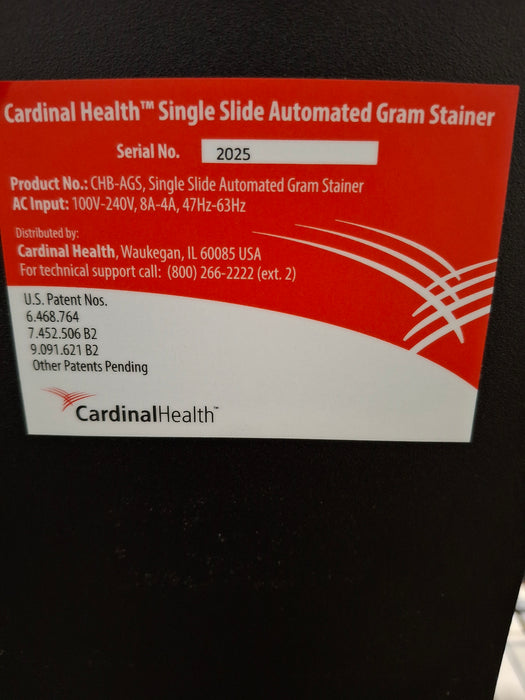 Cardinal Health CHG-AGS Single Slide Automated Gram Stainer
