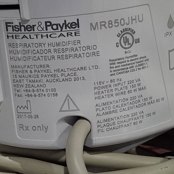 Fisher & Paykel MR850JHU Humidifier